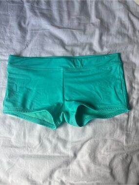 Title Nine Teal Swim Shorts
